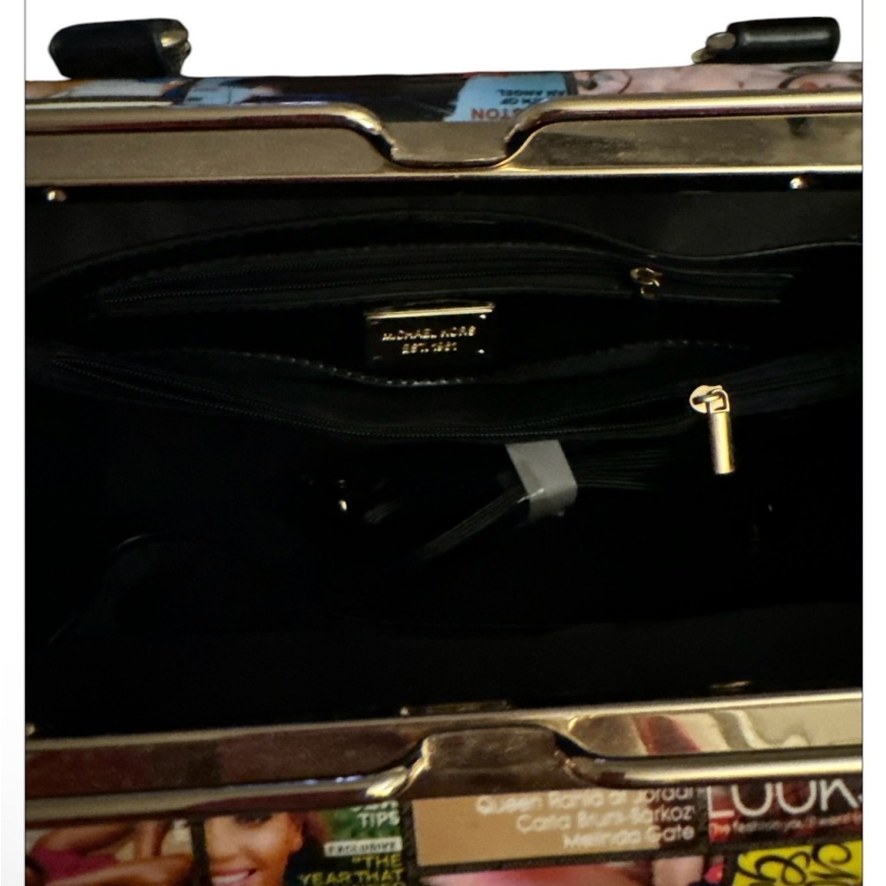 Michael Kors Multicolor Magazine Print Women's Bag - Picture 4 of 5